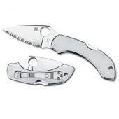 Spyderco Dragonfly - Stainless Steel Handle, Serrated Edge