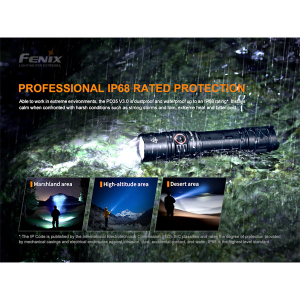 Fenix PD35 V3.0 1700 Lumen Everyday Carry Flashlight